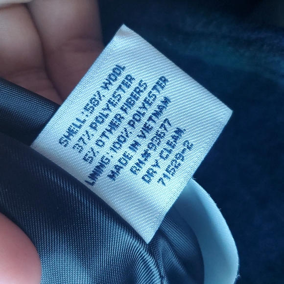 St. John's Bay green and blue pea coat! - Picture 9 of 9